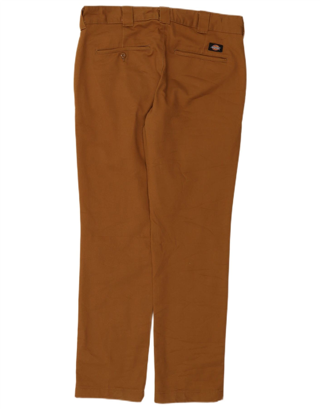 Dickies Mens Slim Fit Chino Trousers W33 L32 Brown Polyester