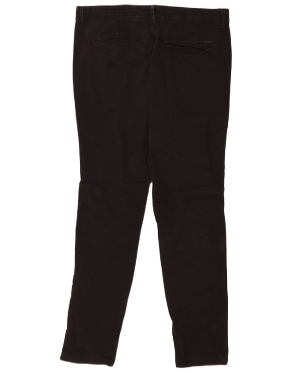Jack & Jones Mens Slim Chino Trousers W34 L32 Black Cotton
