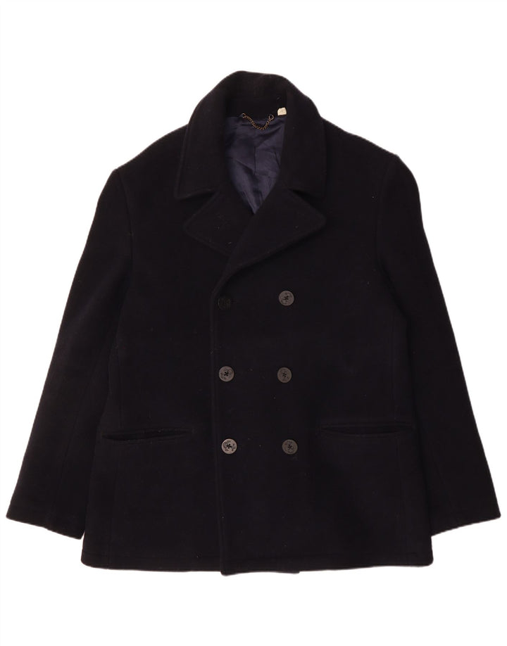JACK WILLS Mens Pea Coat UK 42 XL Navy Blue