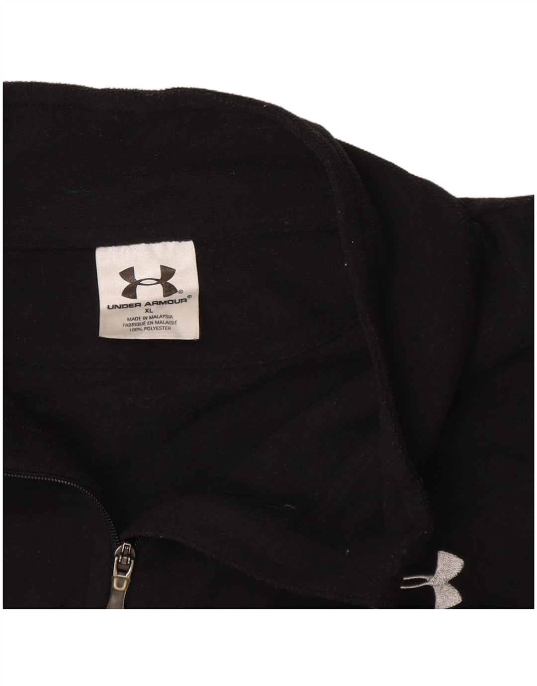 UNDER ARMOUR Womens Zip Neck Pullover Tracksuit Top UK 18 XL Navy Blue