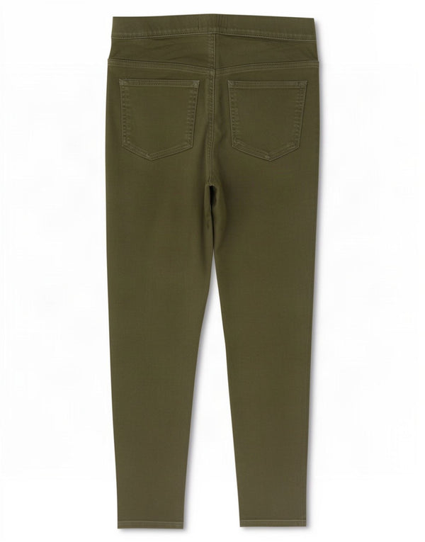 Marks & Spencer Womens Crop Jegging Jeans UK 10 Small W27 L25 Khaki Cotton