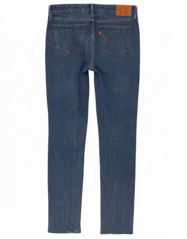 Levi's Womens 711 Skinny Jeans W27 L30 Blue Colourblock Cotton