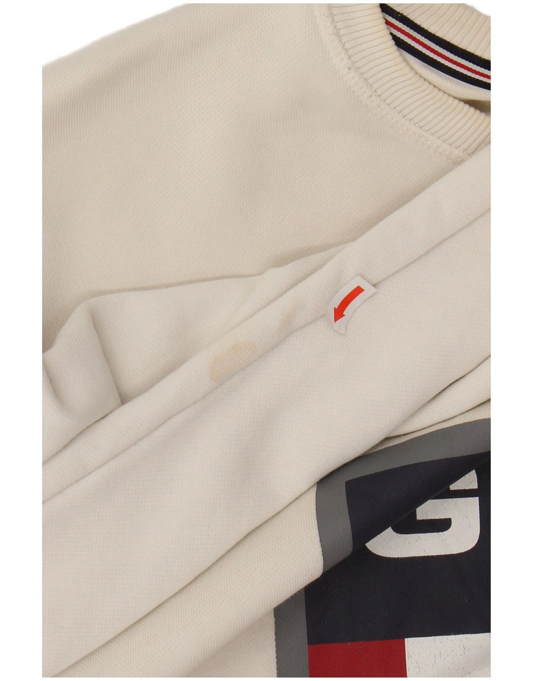 GANT Mens Graphic Sweatshirt Jumper XL White Cotton