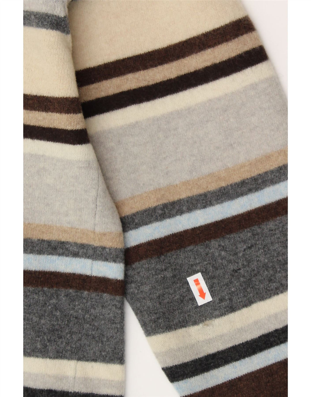 KAPPA Womens Crew Neck Jumper Sweater UK 16 Large Multicoloured Striped