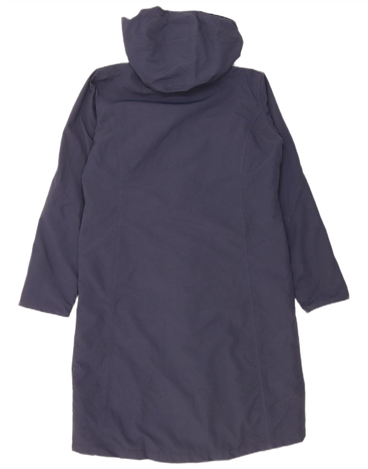 Rohan Womens Hooded Oversized Parka Jacket UK 10 Small Navy Blue