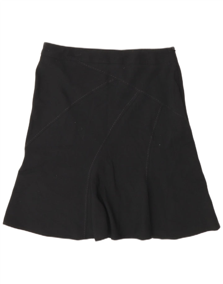 Marks & Spencer Womens A-Line Skirt UK 14 Large W32  Black Polyester
