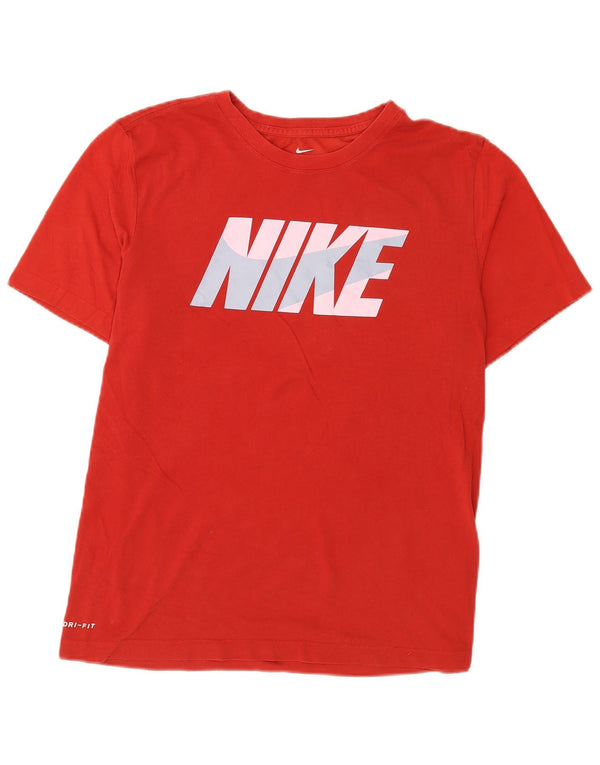 Nike Mens Dri Fit Graphic T-Shirt Top Large Red Cotton