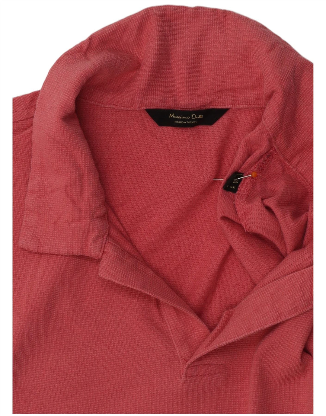 MASSIMO DUTTI Mens Polo Shirt Medium Pink
