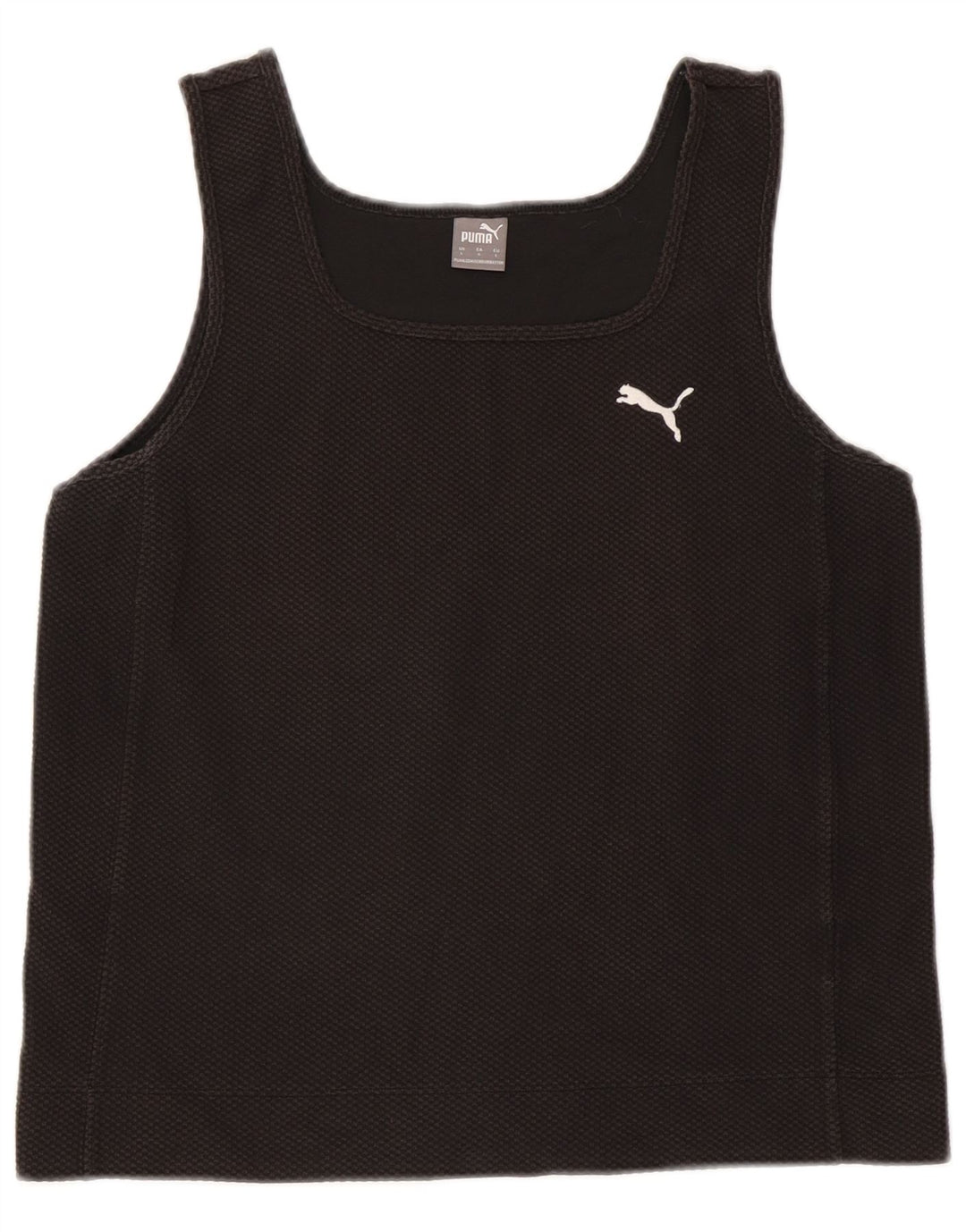 Puma Womens Crop Vest Top UK 14 Large Black