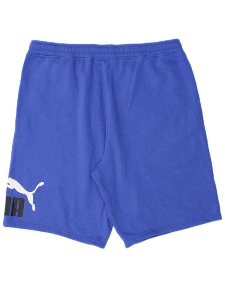 PUMA Mens Graphic Sport Shorts XL  Blue Cotton