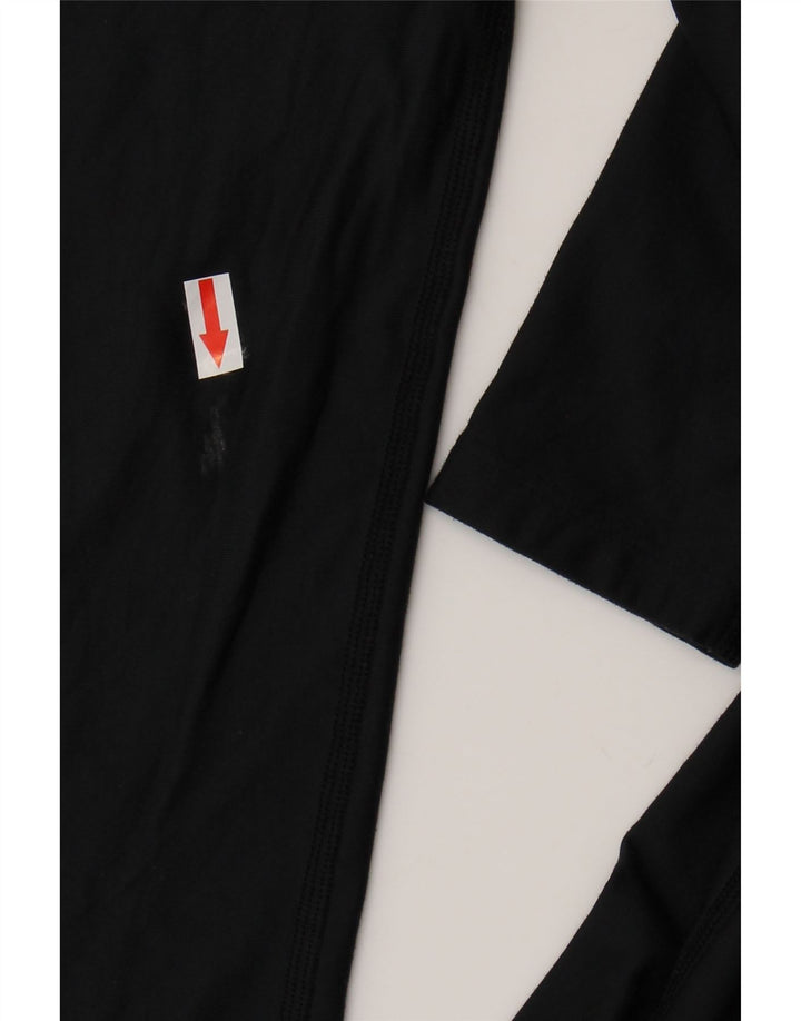 Under Armour Womens Compression Top Long Sleeve UK 14 Large Black Polyester