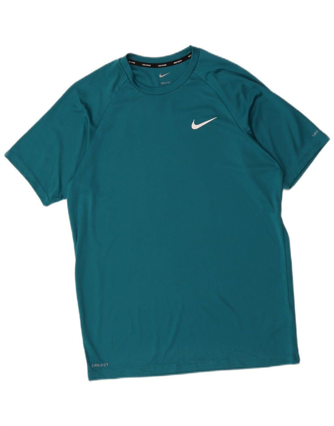 Nike Mens Dri Fit T-Shirt Top Medium Blue Polyester