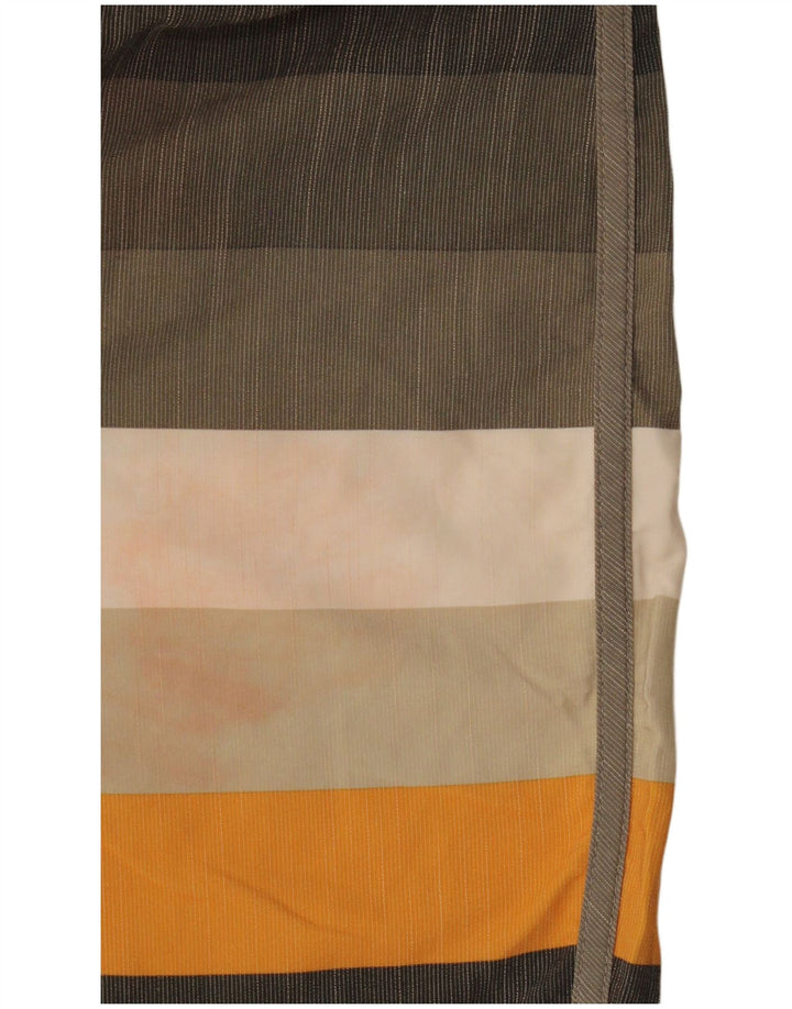 Quiksilver Mens Swimming Shorts Large  Grey Striped Polyester