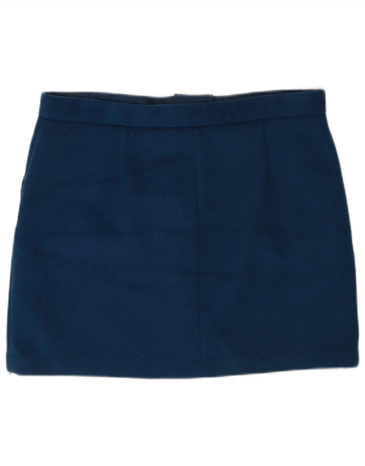 Marks & Spencer Womens Mini Skirt UK 18 XL W36  Blue Polyester