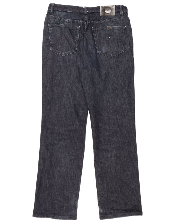 TRUSSARDI Mens Straight Jeans W33 L31 Navy Blue