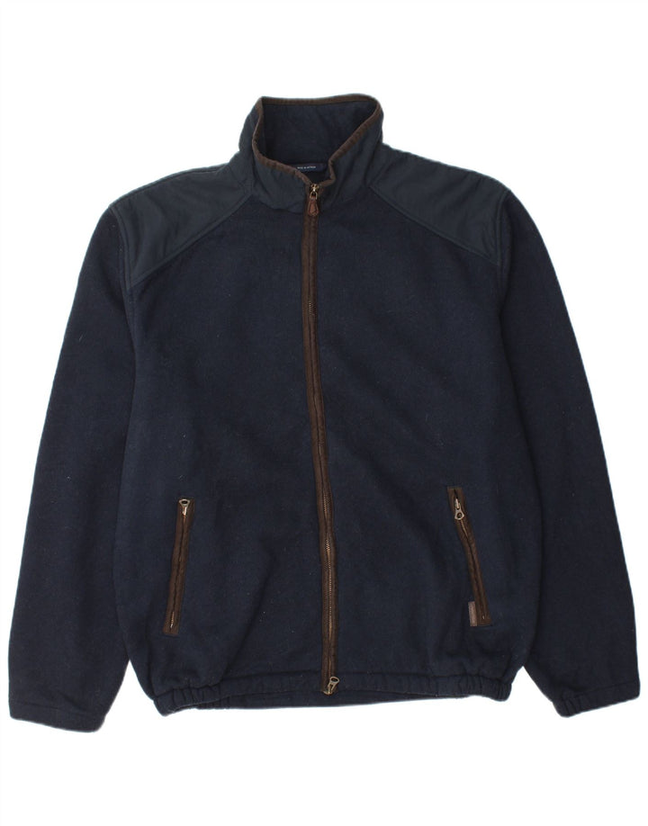 NAUTICA Mens Tracksuit Top Jacket Large Navy Blue Polyester