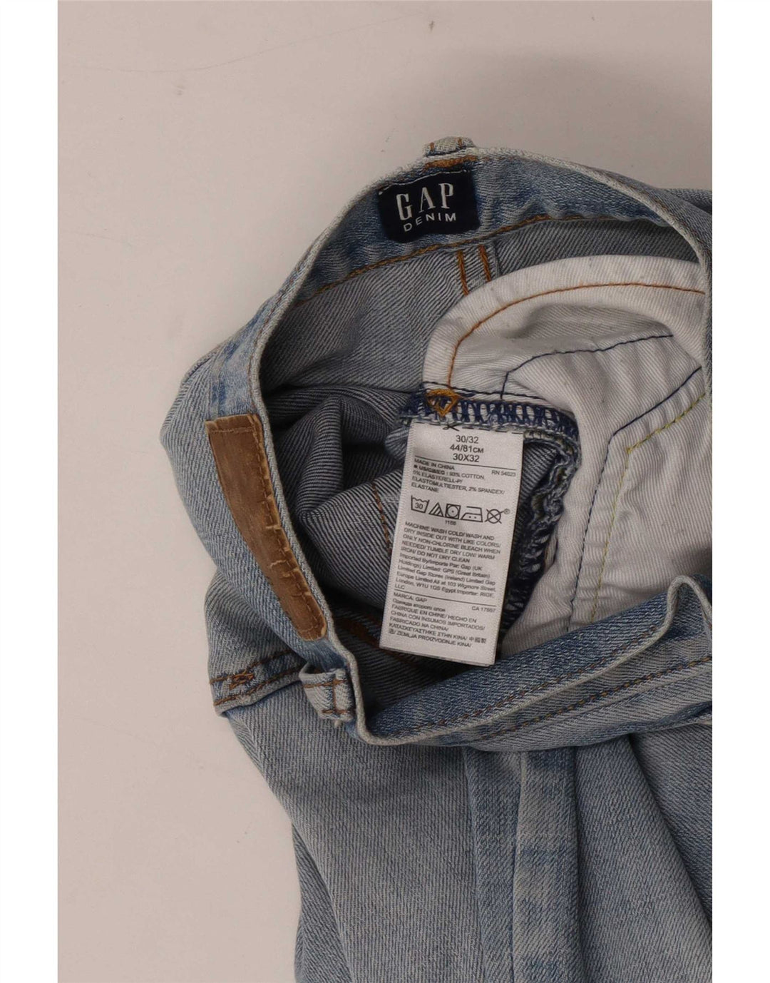 Gap Mens Straight Jeans W30 L32 Blue Cotton