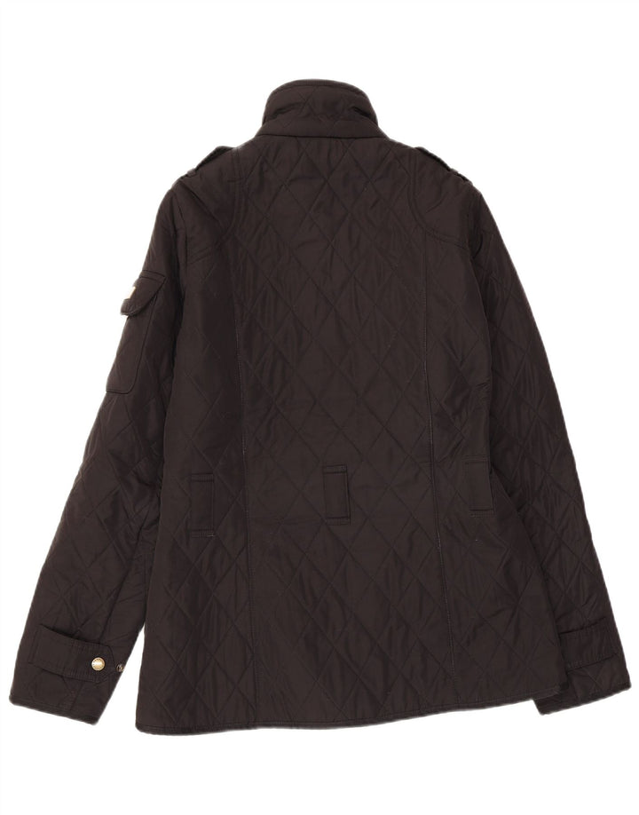 Barbour Womens Quilted Jacket UK 8 Small Black Polyester
