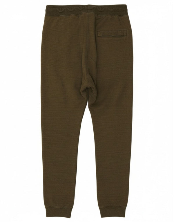 Nike Mens Tracksuit Trousers Joggers Small Khaki Cotton