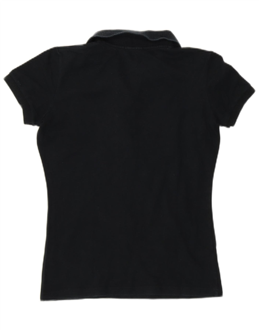 FRED PERRY Womens Polo Shirt UK 8 Small Black Cotton