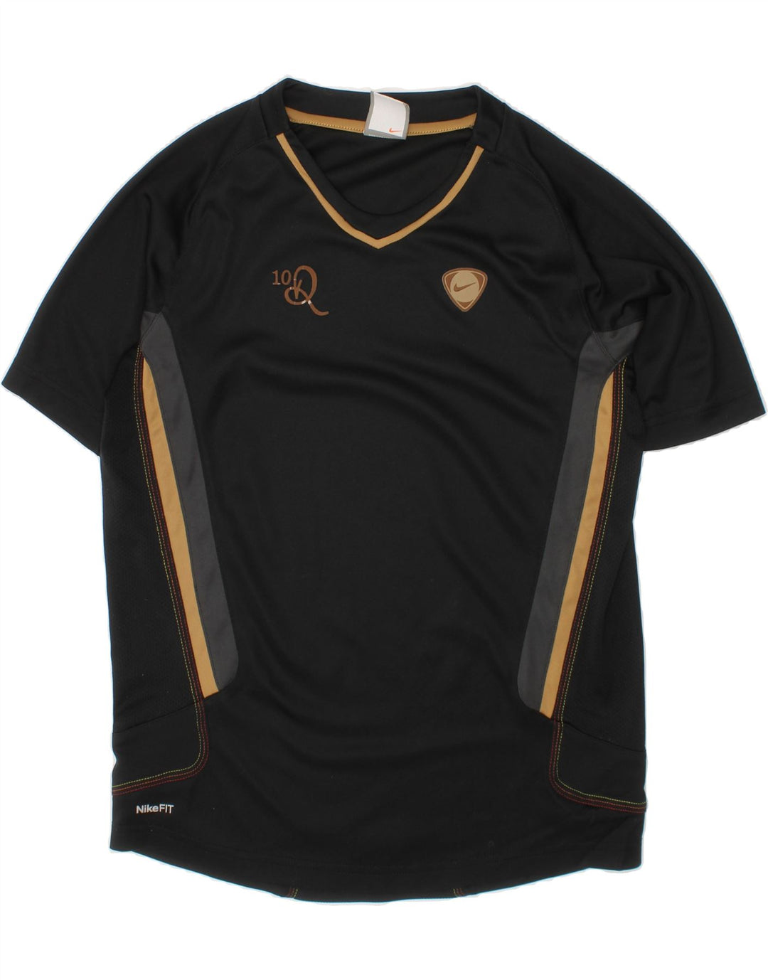 NIKE Boys T-Shirt Top 10-11 Years Medium Black Polyester Vintage Nike and Second-Hand Nike from Messina Hembry 
