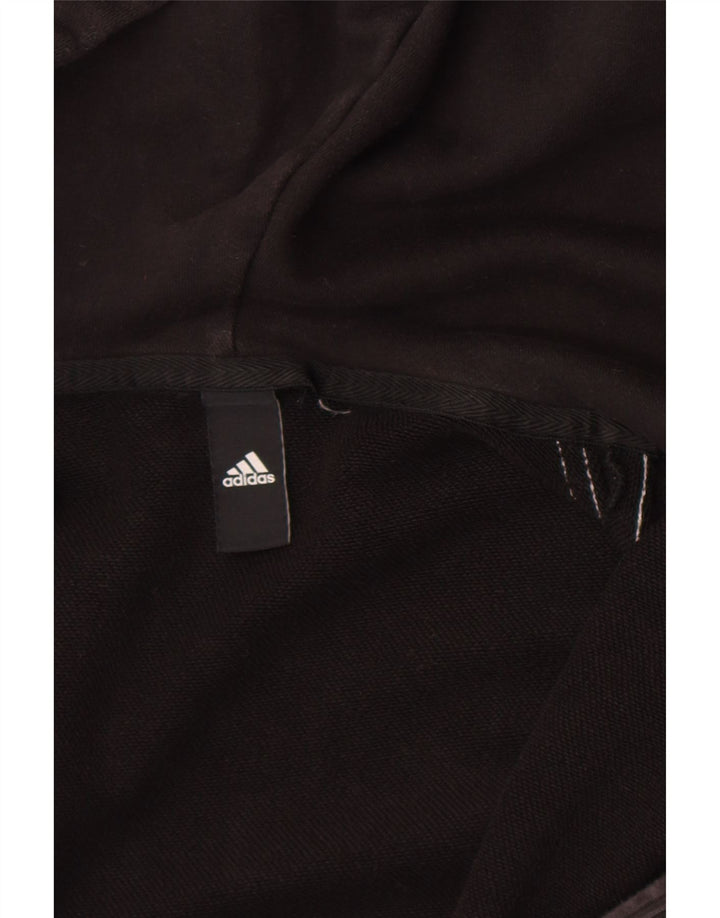 Adidas Mens Zip Hoodie Sweater Small Black