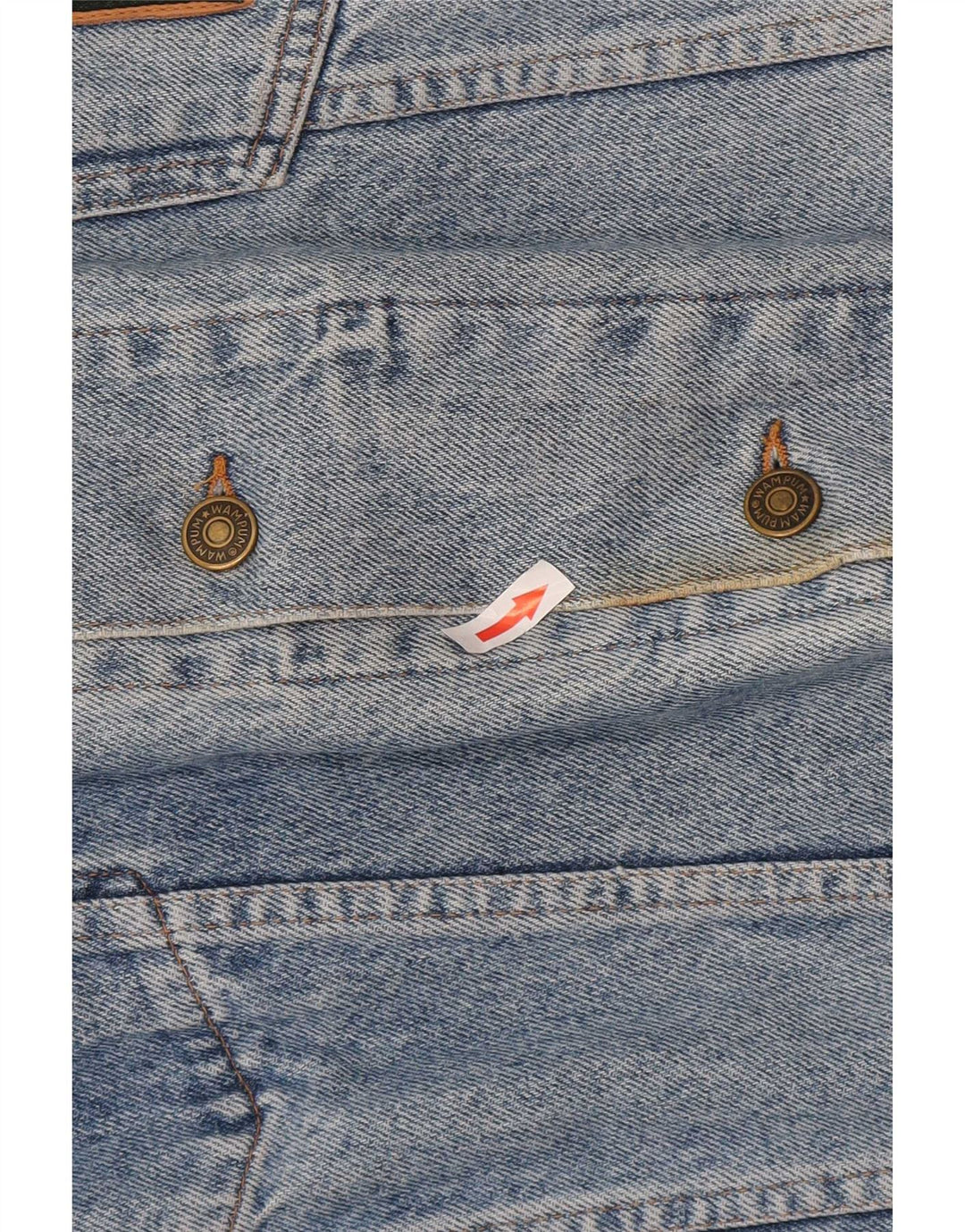 Wampum Womens Denim Jacket UK 16 Large Blue