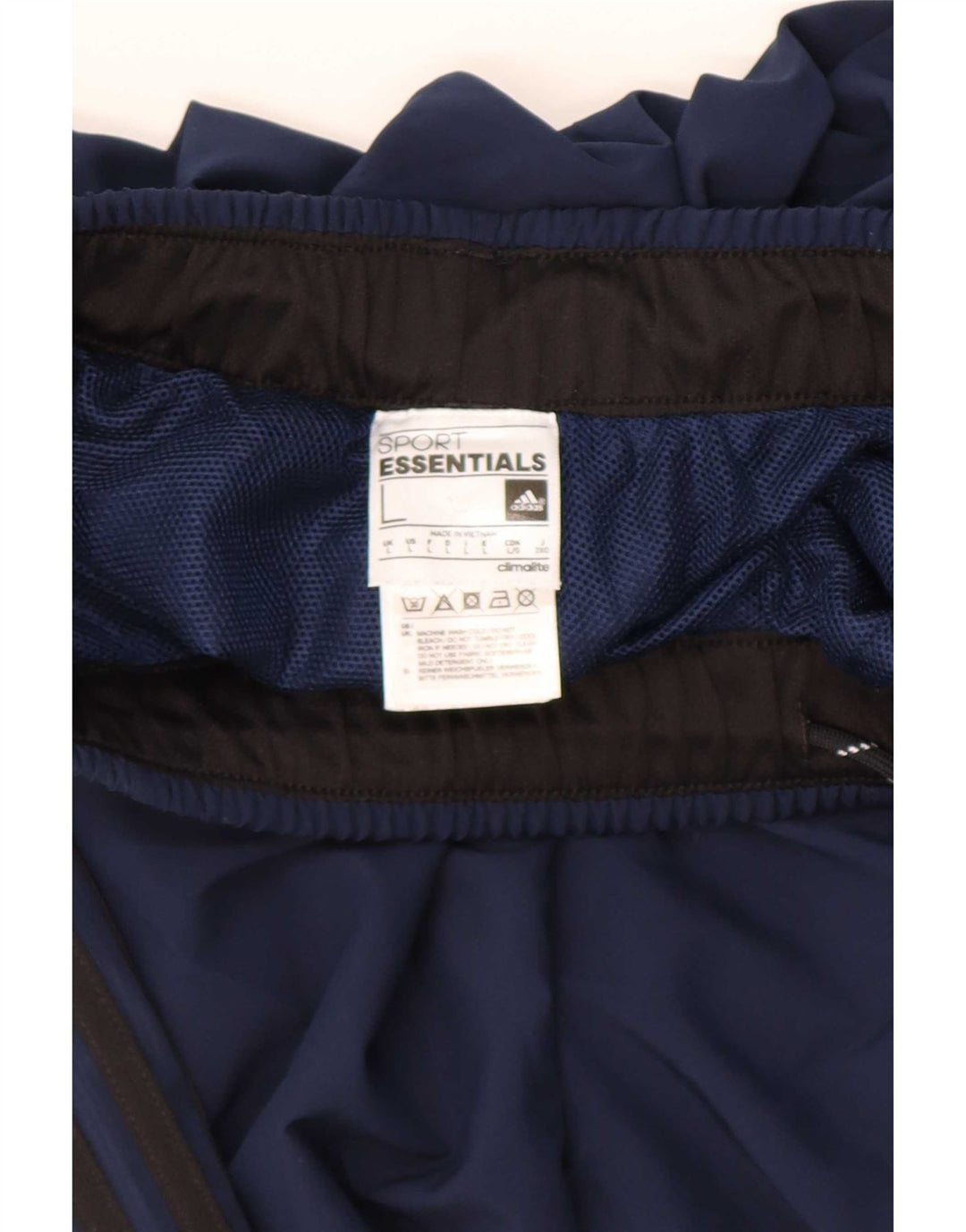 Adidas Mens Climalite Tracksuit Trousers Large Navy Blue Polyester