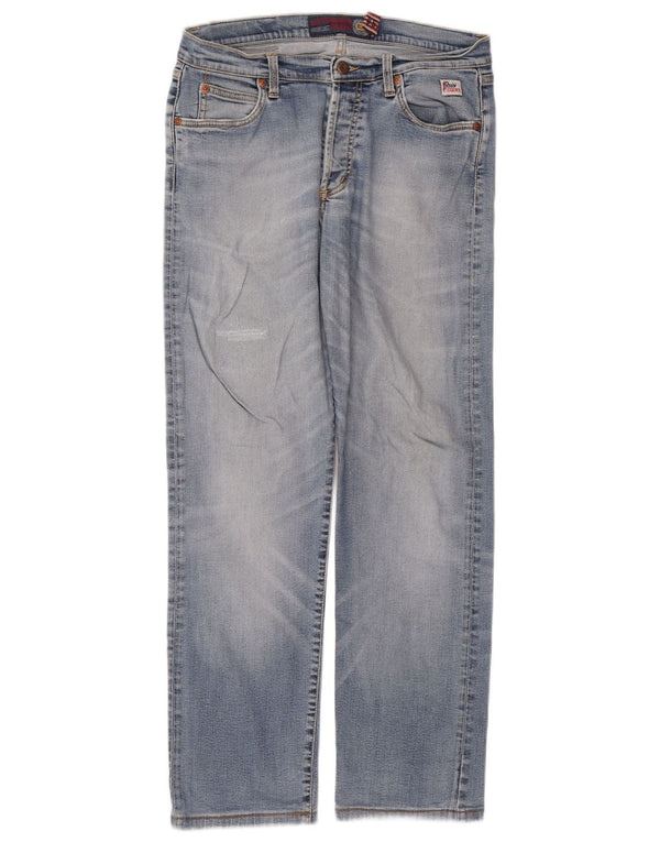 Roy Rogers Mens Thanaz Straight Jeans IT 48 Medium W34 L29 Blue Cotton