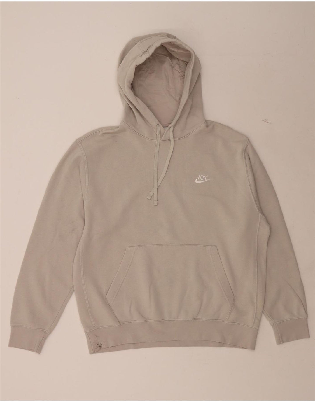 NIKE Mens Hoodie Jumper Large Grey Cotton Vintage Nike and Second-Hand Nike from Messina Hembry 