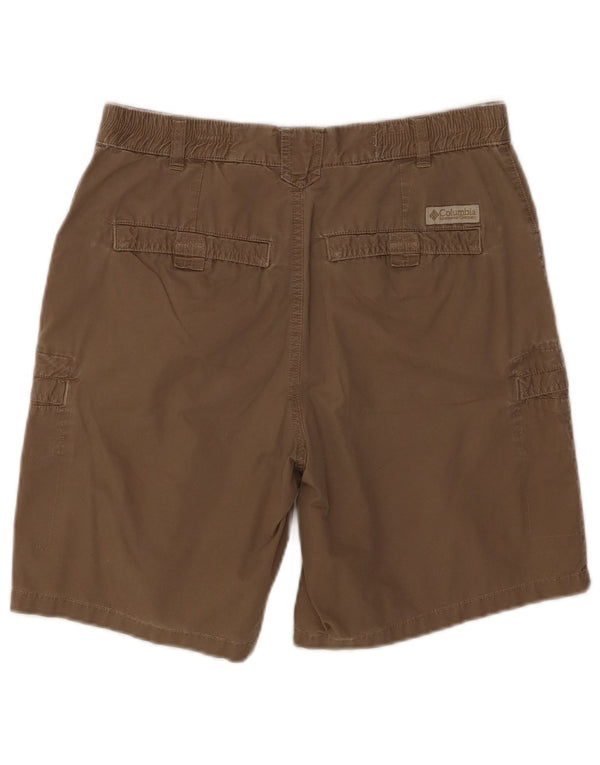 COLUMBIA Womens Cargo Shorts US 9 Medium W28 Brown Cotton