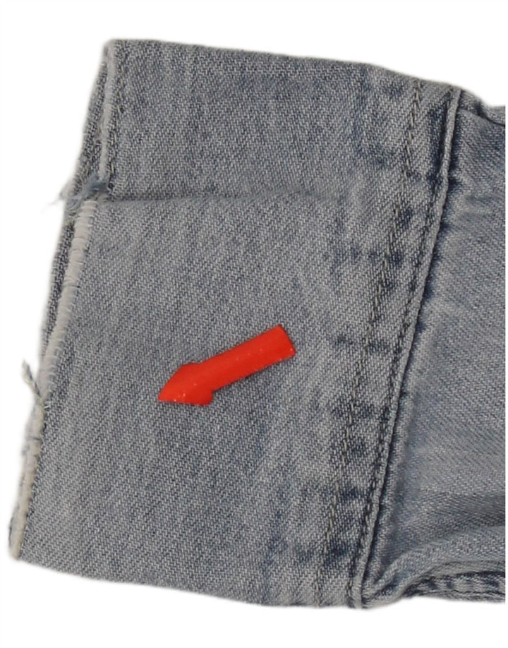 Rifle Womens Regular Fit Denim Shirt UK 12 Medium Blue Cotton