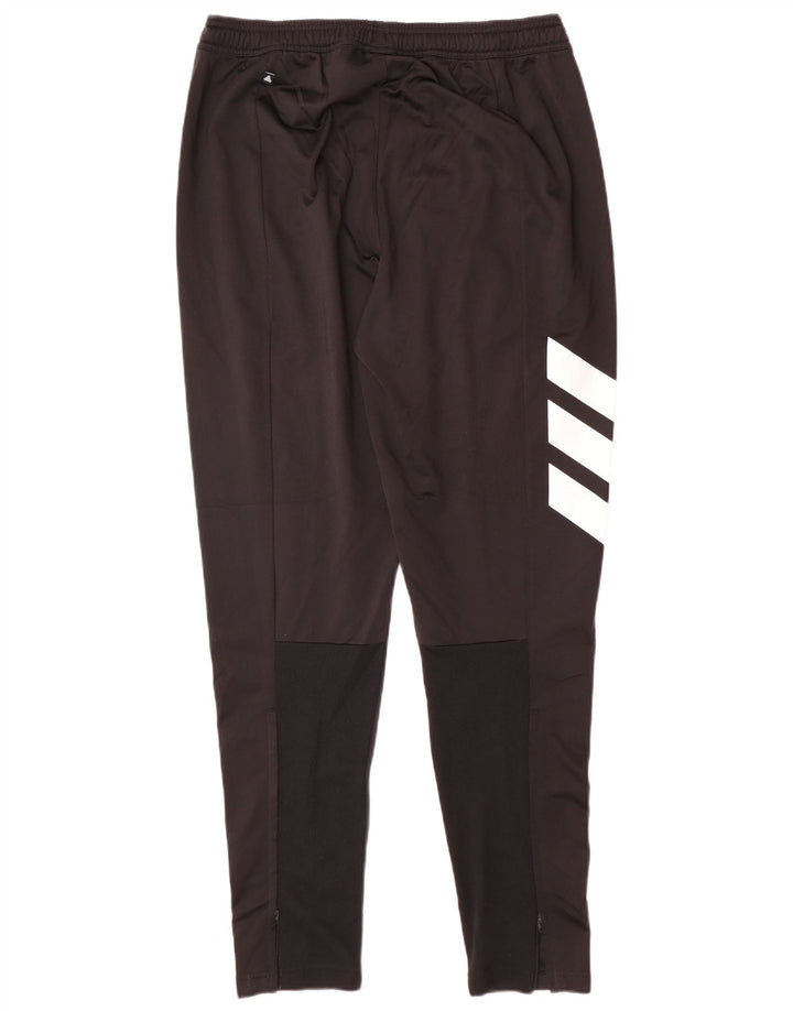 ADIDAS Mens Tracksuit Trousers Large  Black Colourblock Polyester
