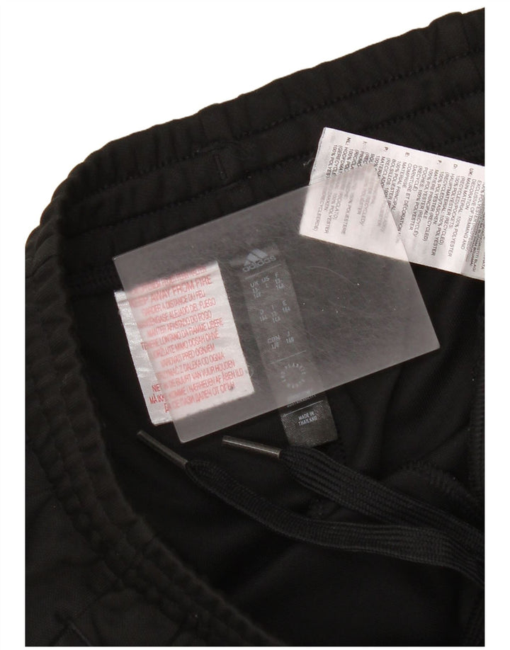 Adidas Boys Sport Shorts 13-14 Years  Black Colourblock Polyester