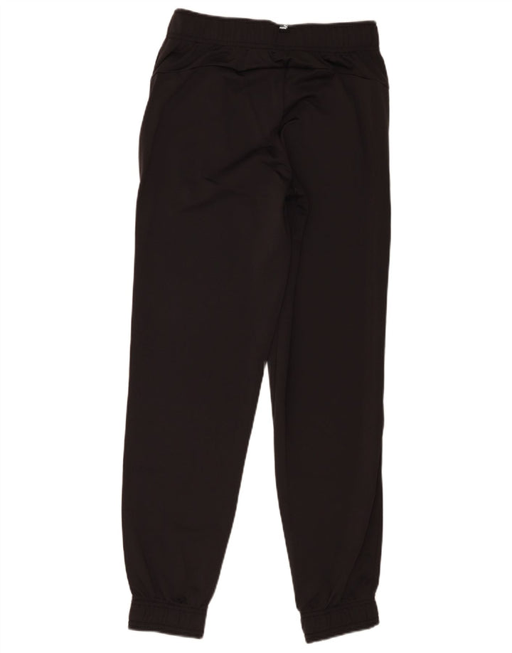 Puma Boys Tracksuit Trousers Joggers 13-14 Years Black Polyester