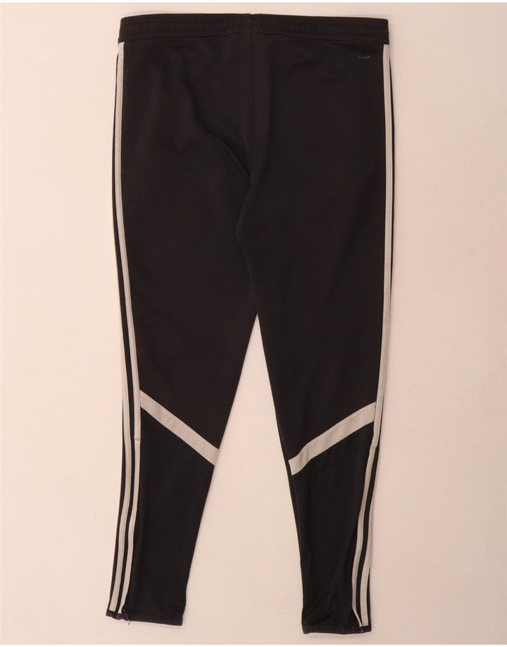 Adidas Mens Climalite Tracksuit Trousers Small Black Colourblock Polyester