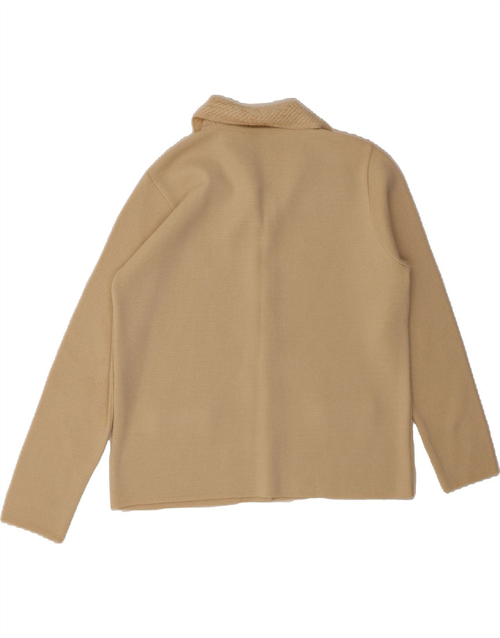 CANDA Womens Cardigan Sweater UK 14 Medium Beige Acrylic Vintage Canda and Second-Hand Canda from Messina Hembry 