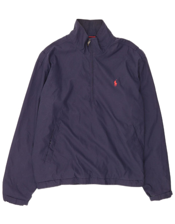 Polo Ralph Lauren Mens Loose Fit Windbreaker Jacket UK 38 Medium Navy Blue