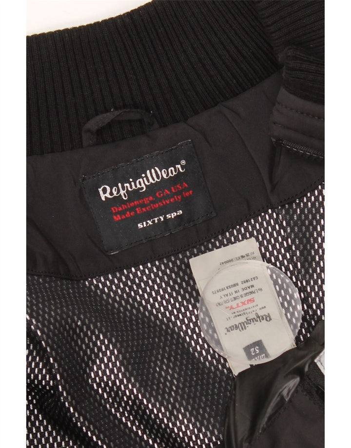 Refrigiwear Womens Rain Jacket IT 52 2XL Black Nylon
