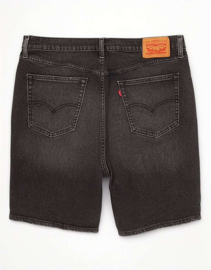 Levi's Mens 541 Denim Shorts W36 Large Black Cotton