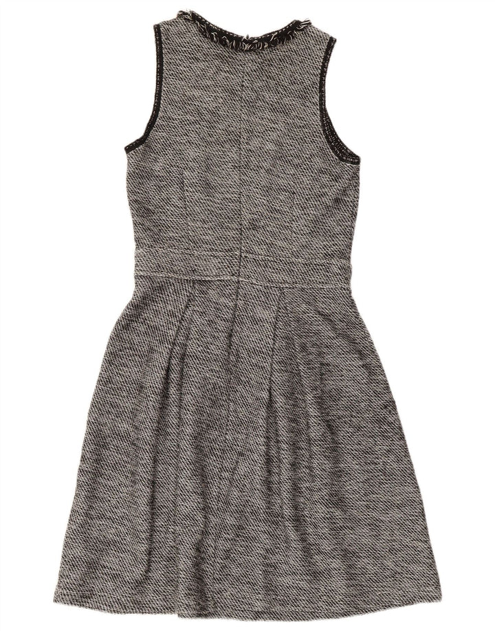MAX & CO. Womens Sleeveless A-Line Dress UK 8 Small Black Cotton