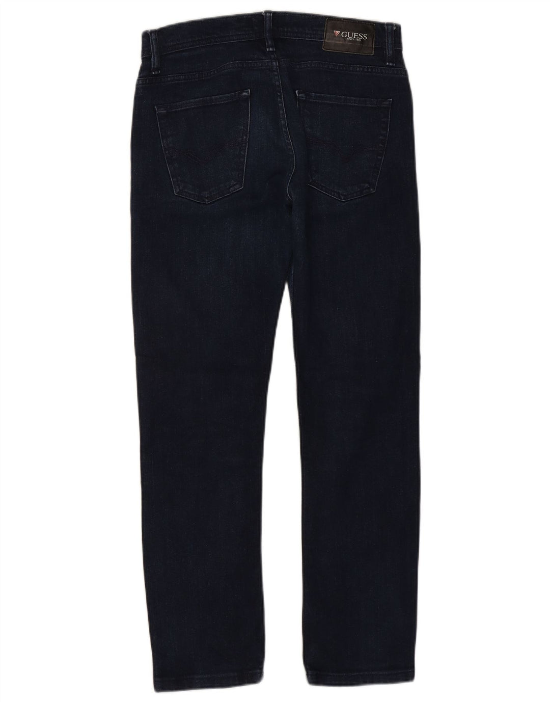 GUESS Mens Slim Jeans W29 L28 Navy Blue Cotton