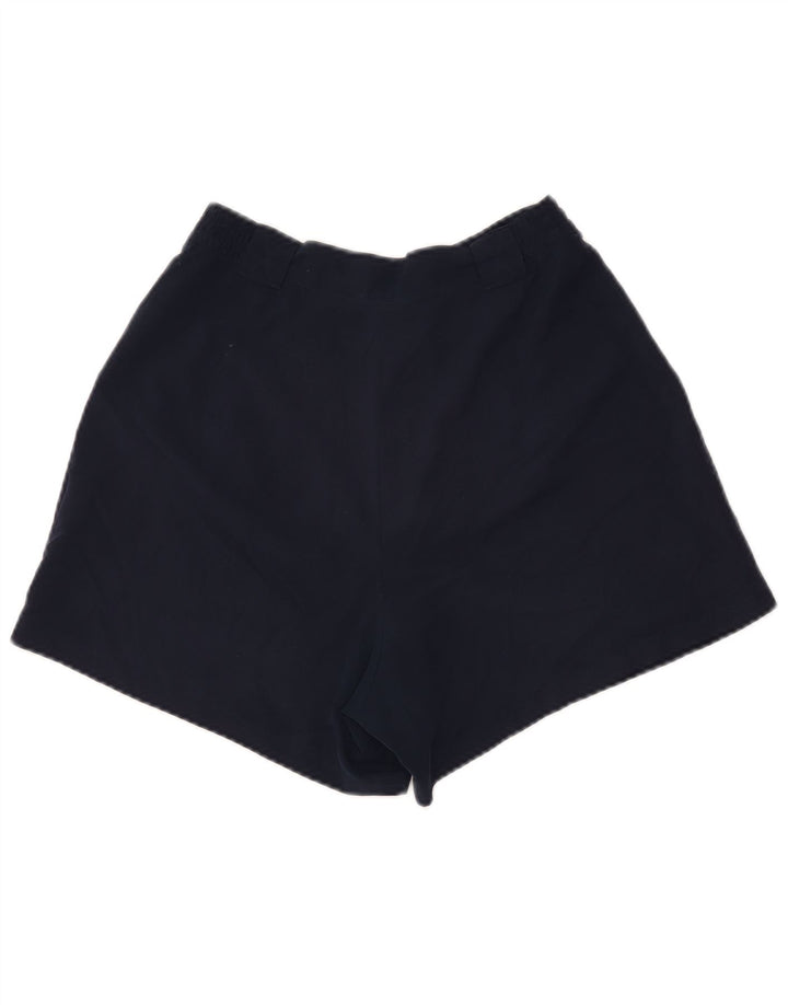 LOTTO Womens High Waist Pegged Chino Shorts UK 12 Medium Navy Blue