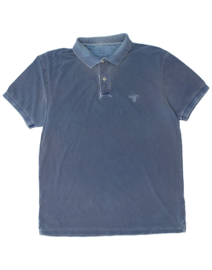 GANT Mens Polo Shirt XL Blue Cotton