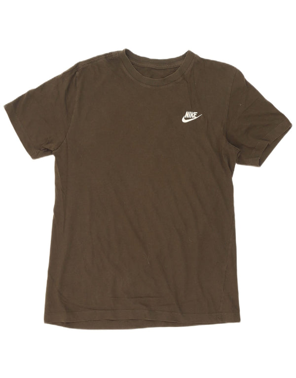 Nike Mens T-Shirt Top Medium Khaki Cotton
