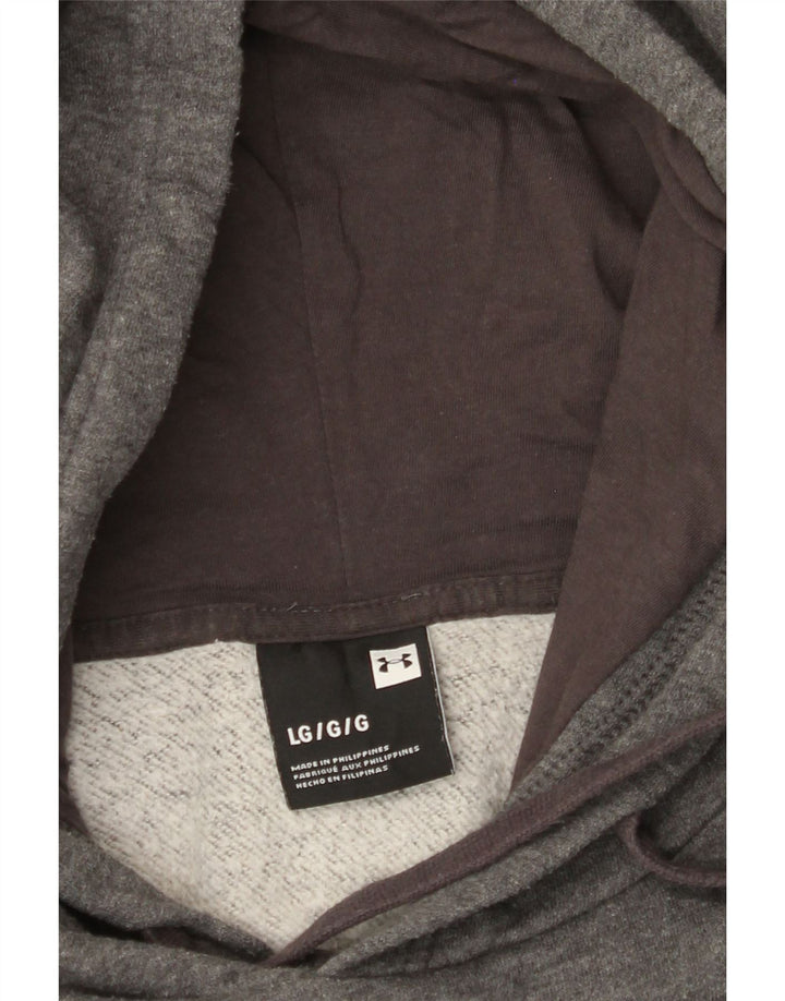 UNDER ARMOUR Mens Hoodie Jumper Large Grey