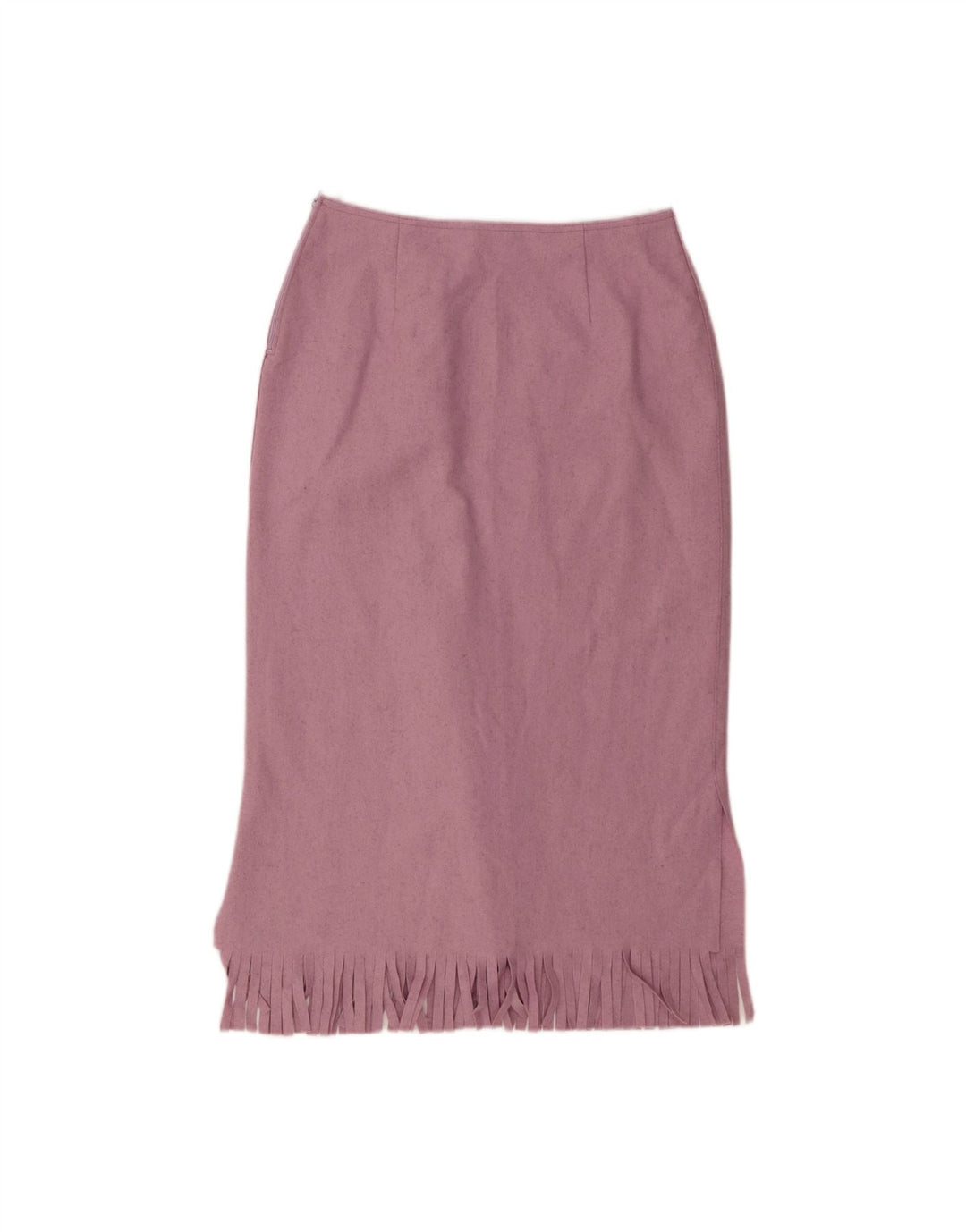 BENETTON Womens Midi Skirt IT 42 Medium W28  Purple Wool