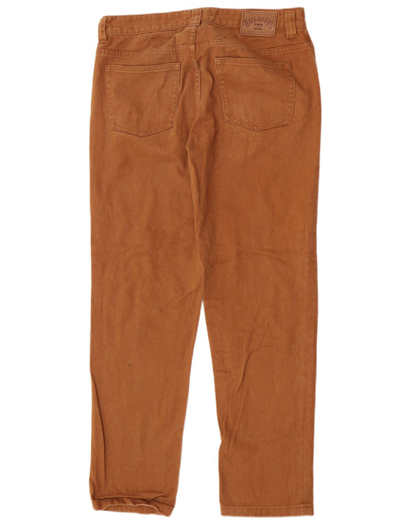 Billabong Mens Regular Straight Jeans W32 L31 Brown Cotton