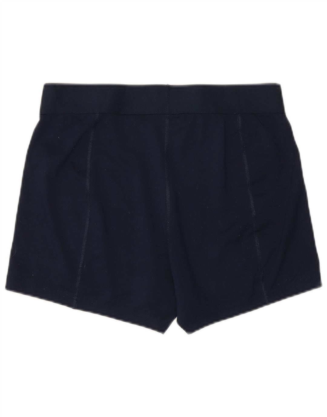 NIKE Womens Dri Fit Sport Shorts UK 14 Large  Navy Blue Polyester