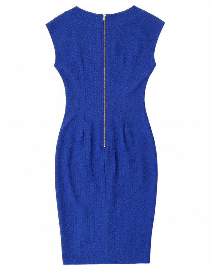 CLOSET Womens Bodycon Dress UK 10 Small  Blue Polyester